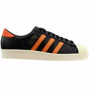 Adidas Superstar OG 80S Black Orange Sneakers 9.5